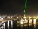 Faro del Comercio con su Rayo Laser